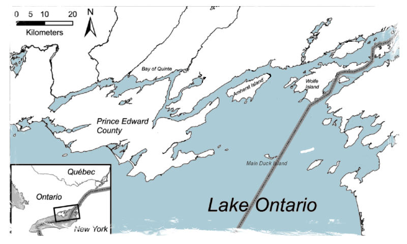 Eastern Lake Ontario map
