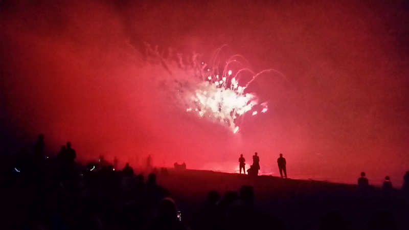 Canada Day fireworks at Wellington beach