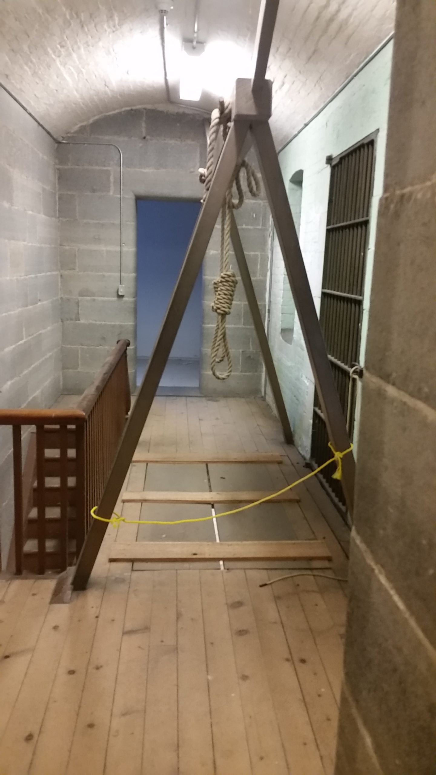 double gallows at Picton Jail