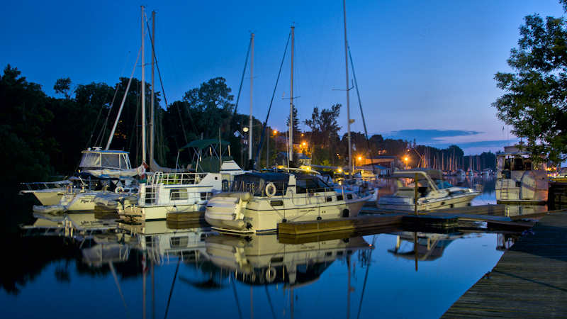 Dusk at Picton Harbour, photo thanks to the Great Waterway