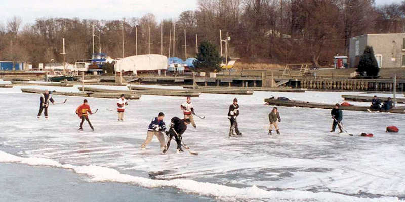 Historic - skating at Picton Harbour