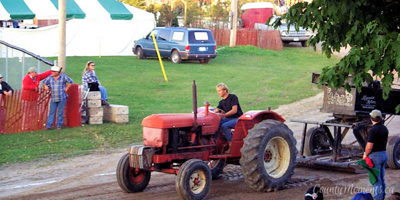 Tractor pull at Picton Fair, Prince Edward County