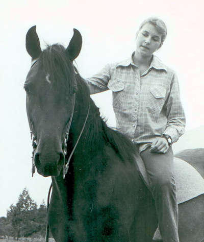 Anne with her horse April